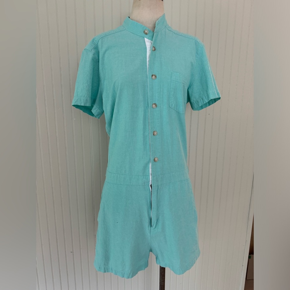 ROMPHIM Mint Oxford Romper